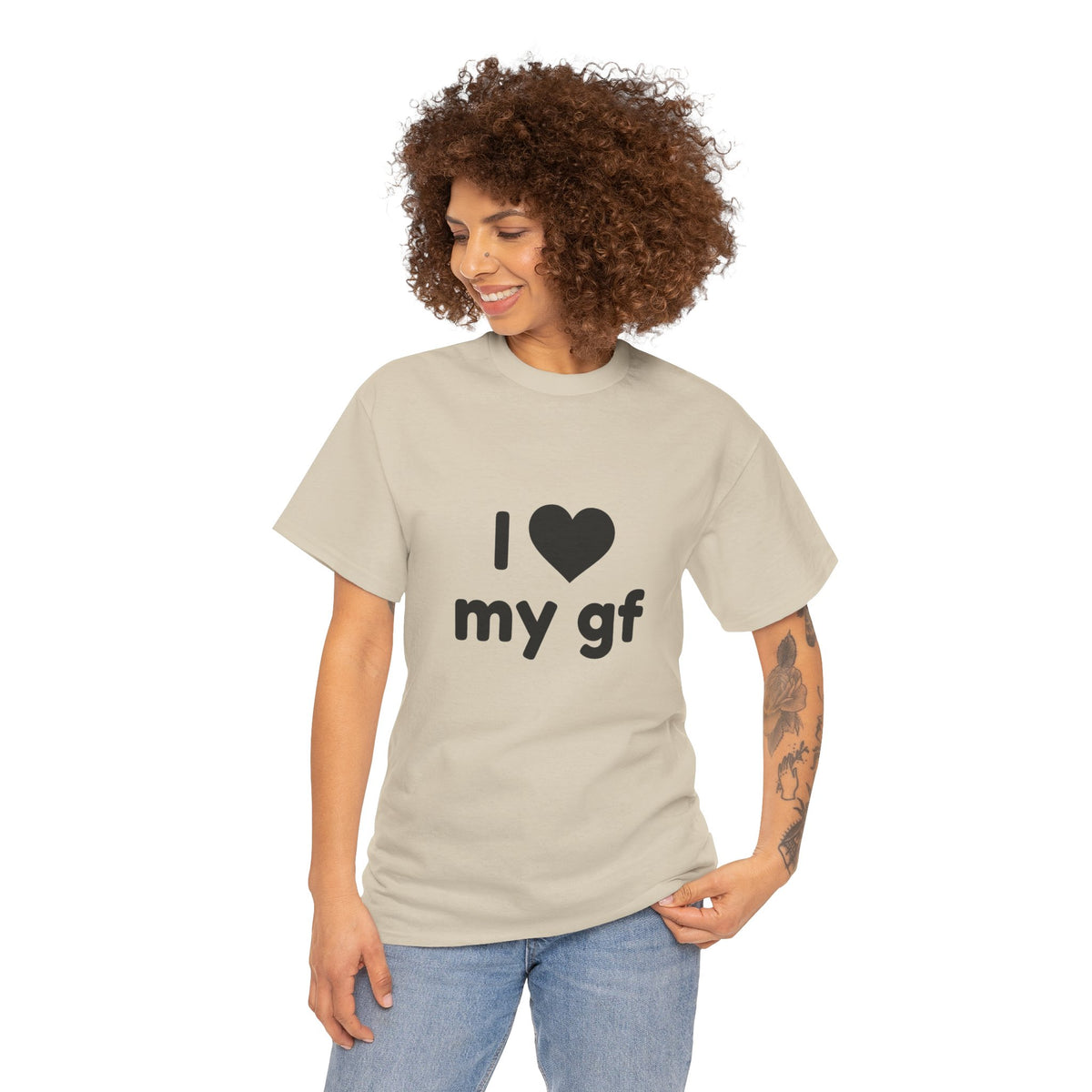 I Heart My Gf Tee — Cute Unisex Relationship T-Shirt for Girlfriend Love & Anniversary Gift