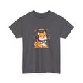 Shiba Inu Listening to Music T‑Shirt — Cute Headphone Dog Tee