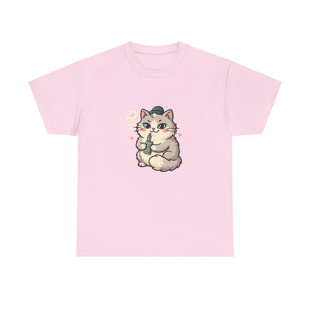 Cute Vaping Cat T-Shirt — Cute Good Luck Tee