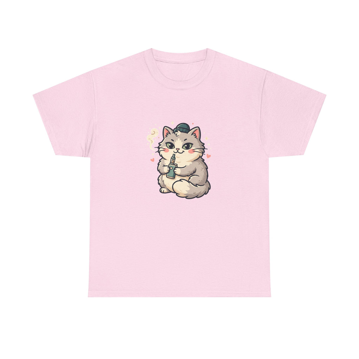 Cute Vaping Cat T-Shirt — Cute Good Luck Tee
