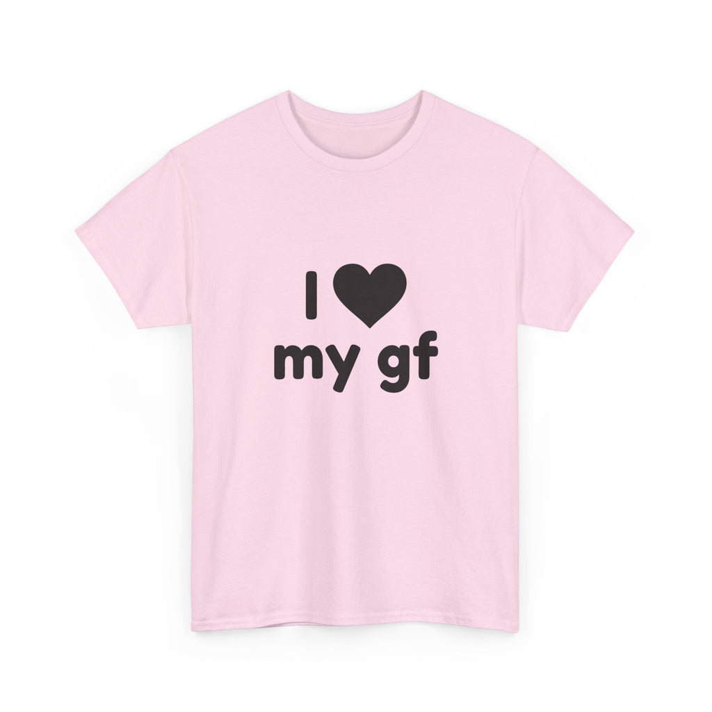 I Heart My Gf Tee — Cute Unisex Relationship T-Shirt for Girlfriend Love & Anniversary Gift
