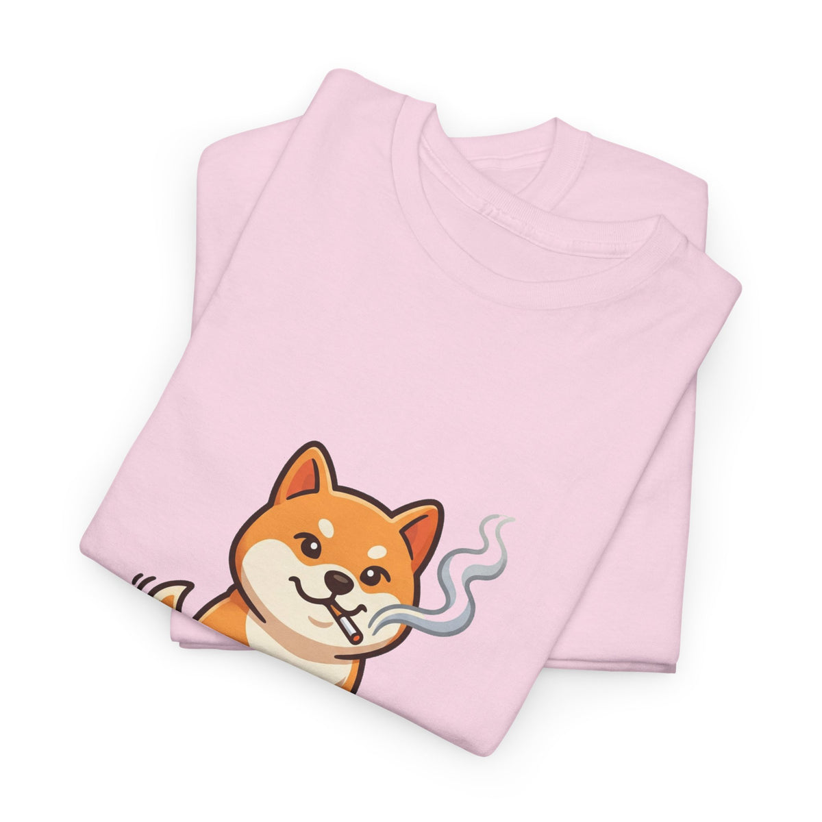 Shiba Inu Cartoon Tee — Cute Smiling Shiba Dog Graphic T-Shirt