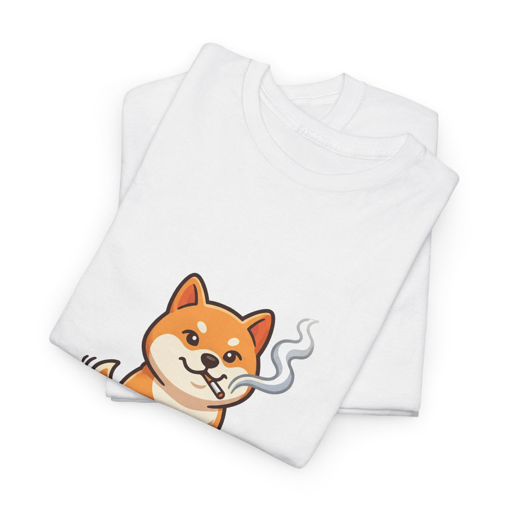 Shiba Inu Cartoon Tee — Cute Smiling Shiba Dog Graphic T-Shirt