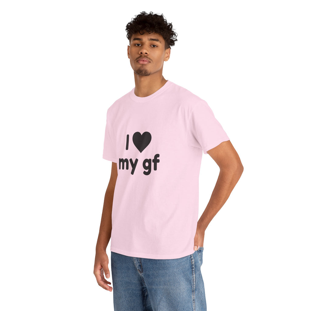 I Heart My Gf Tee — Cute Unisex Relationship T-Shirt for Girlfriend Love & Anniversary Gift