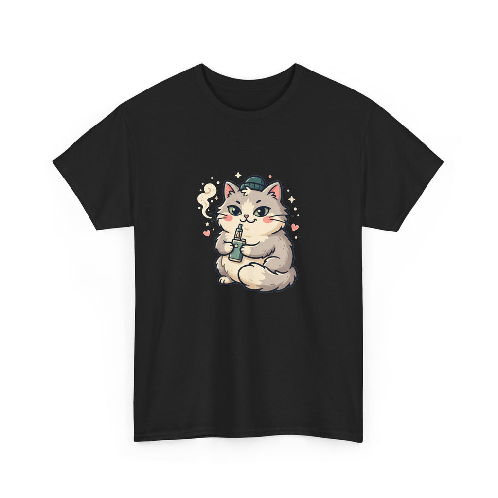 Cute Vaping Cat T-Shirt — Cute Good Luck Tee