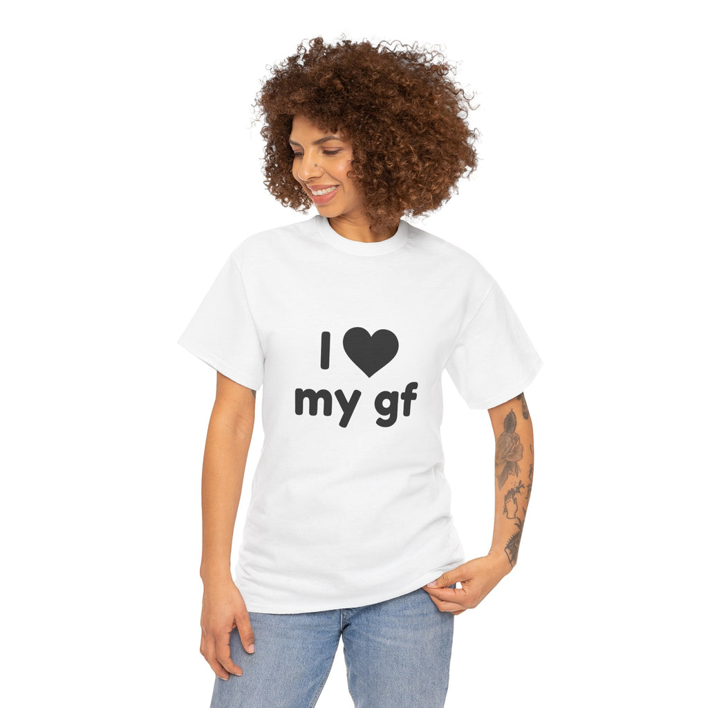 I Heart My Gf Tee — Cute Unisex Relationship T-Shirt for Girlfriend Love & Anniversary Gift