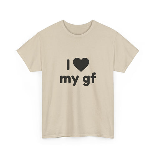 I Heart My Gf Tee — Cute Unisex Relationship T-Shirt for Girlfriend Love & Anniversary Gift