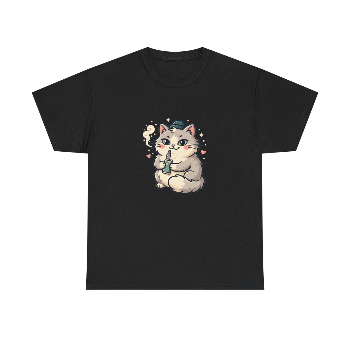 Cute Vaping Cat T-Shirt — Cute Good Luck Tee