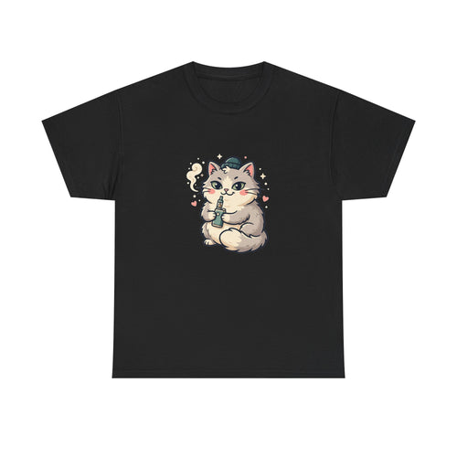 Cute Vaping Cat T-Shirt — Cute Good Luck Tee