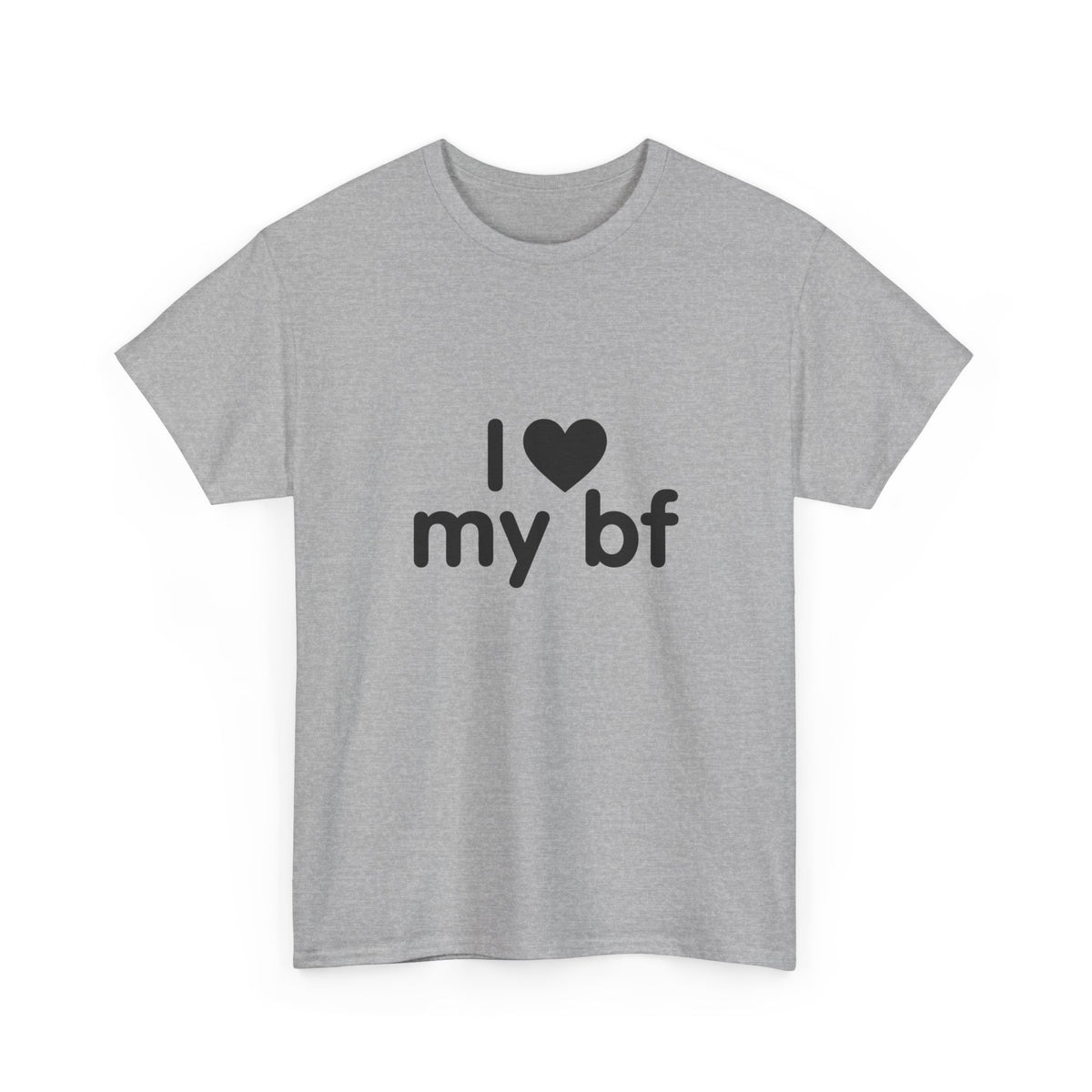 I Heart My Bf T-Shirt — Cute Romantic Tee for Girlfriend, Anniversary & Valentine’s Gift