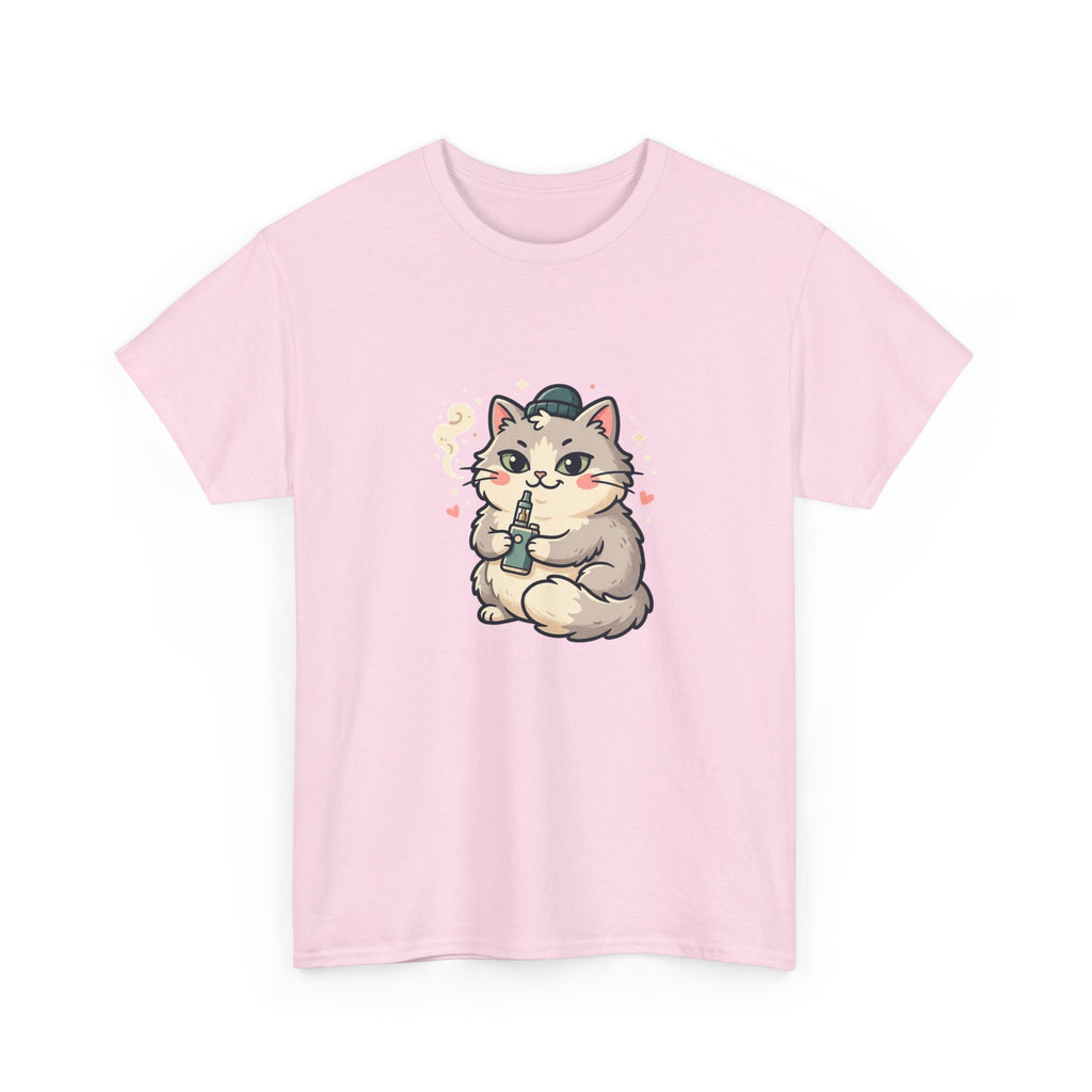 Cute Vaping Cat T-Shirt — Cute Good Luck Tee