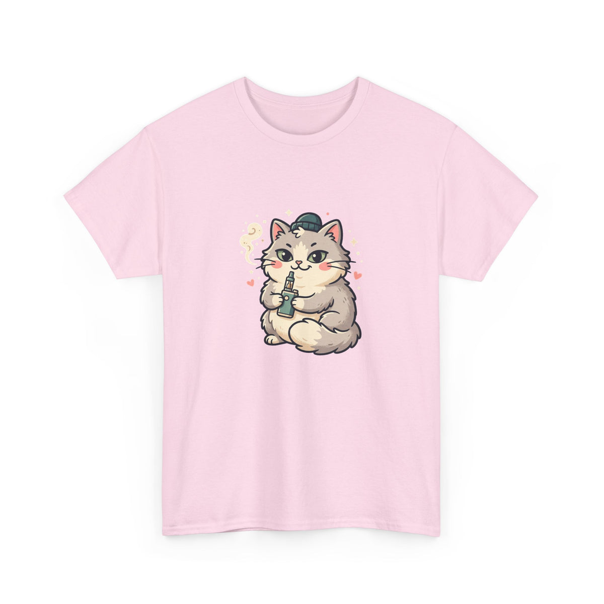 Cute Vaping Cat T-Shirt — Cute Good Luck Tee