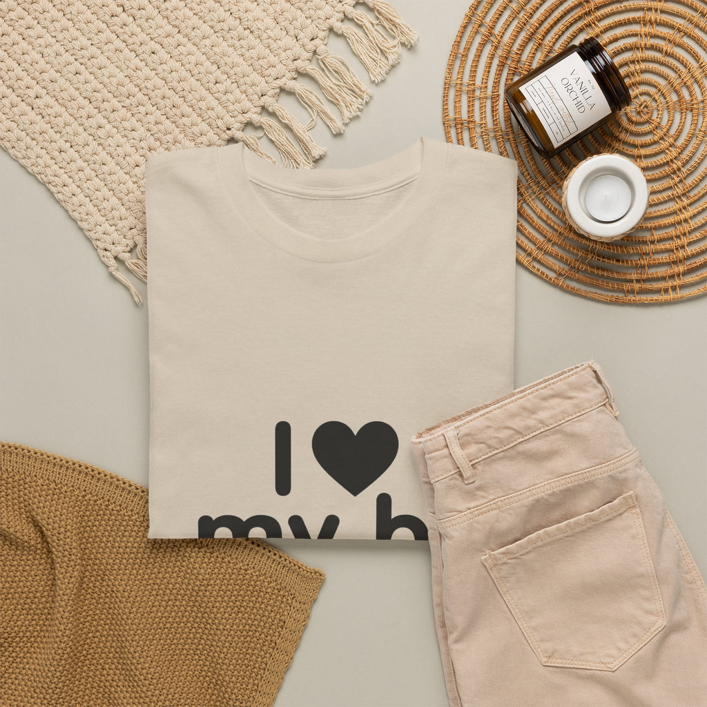 I Heart My Bf T-Shirt — Cute Romantic Tee for Girlfriend, Anniversary & Valentine’s Gift