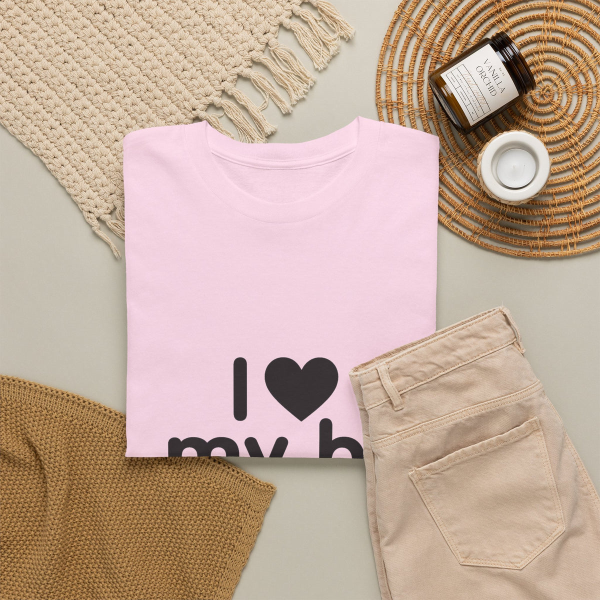 I Heart My Bf T-Shirt — Cute Romantic Tee for Girlfriend, Anniversary & Valentine’s Gift