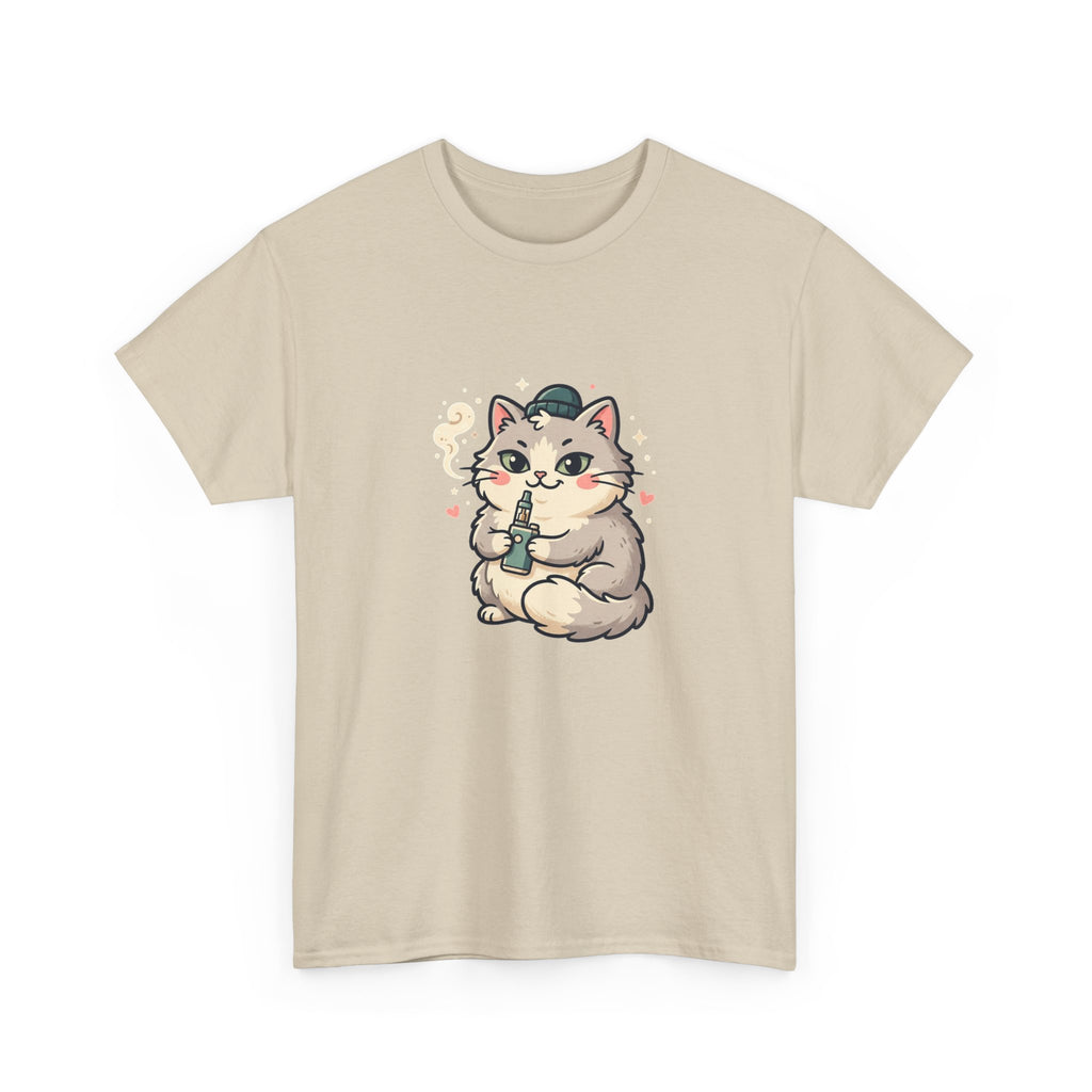 Cute Vaping Cat T-Shirt — Cute Good Luck Tee
