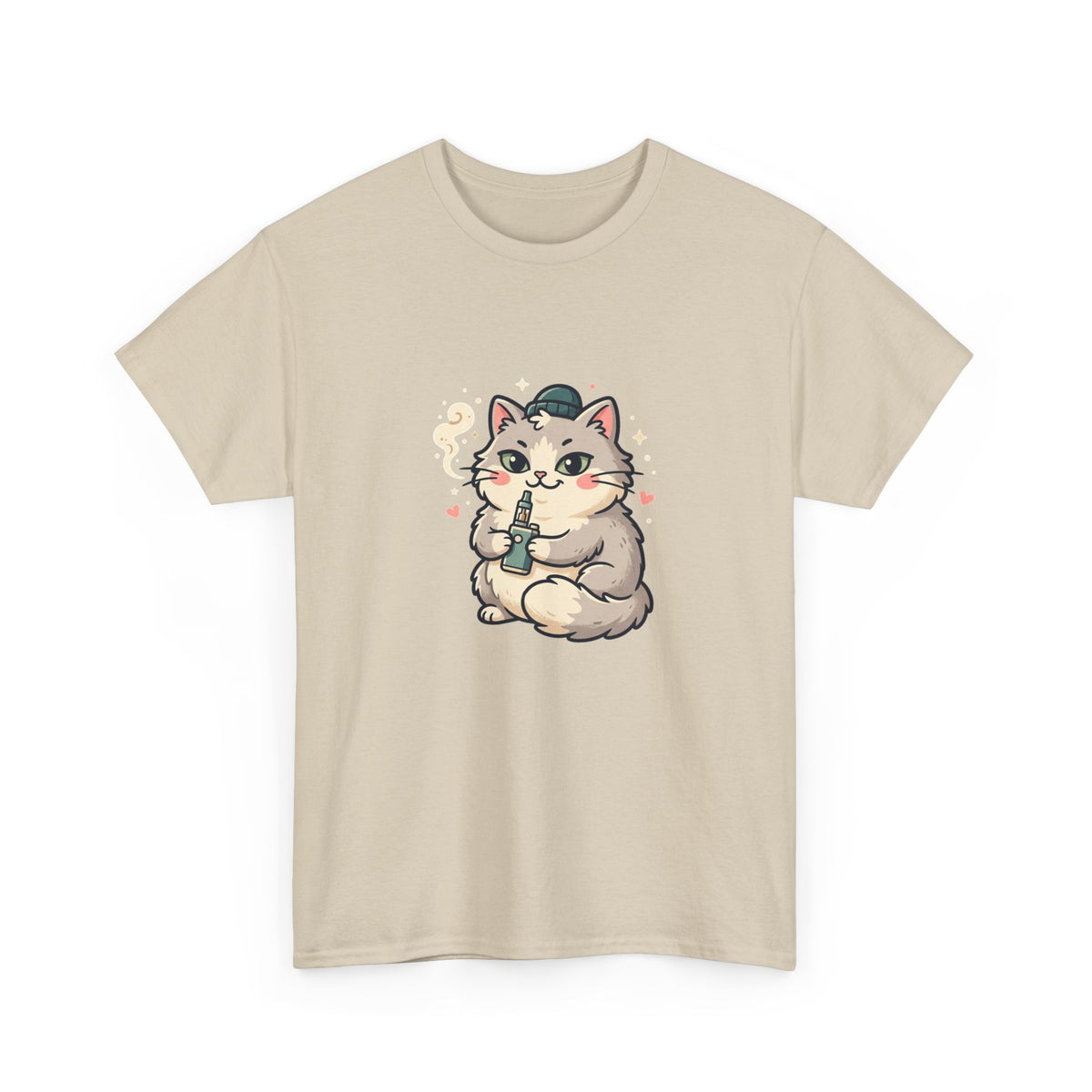 Cute Vaping Cat T-Shirt — Cute Good Luck Tee