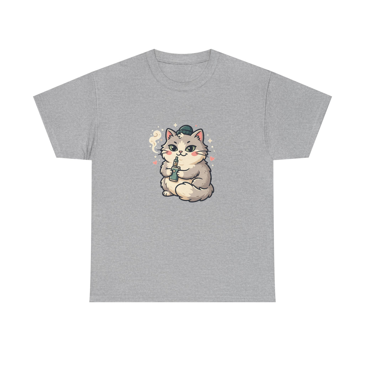 Cute Vaping Cat T-Shirt — Cute Good Luck Tee