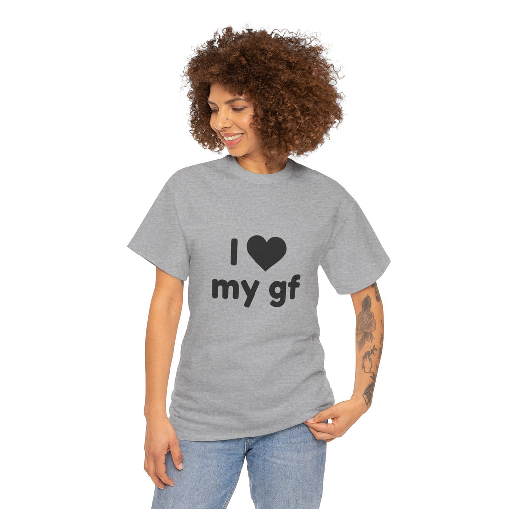 I Heart My Gf Tee — Cute Unisex Relationship T-Shirt for Girlfriend Love & Anniversary Gift