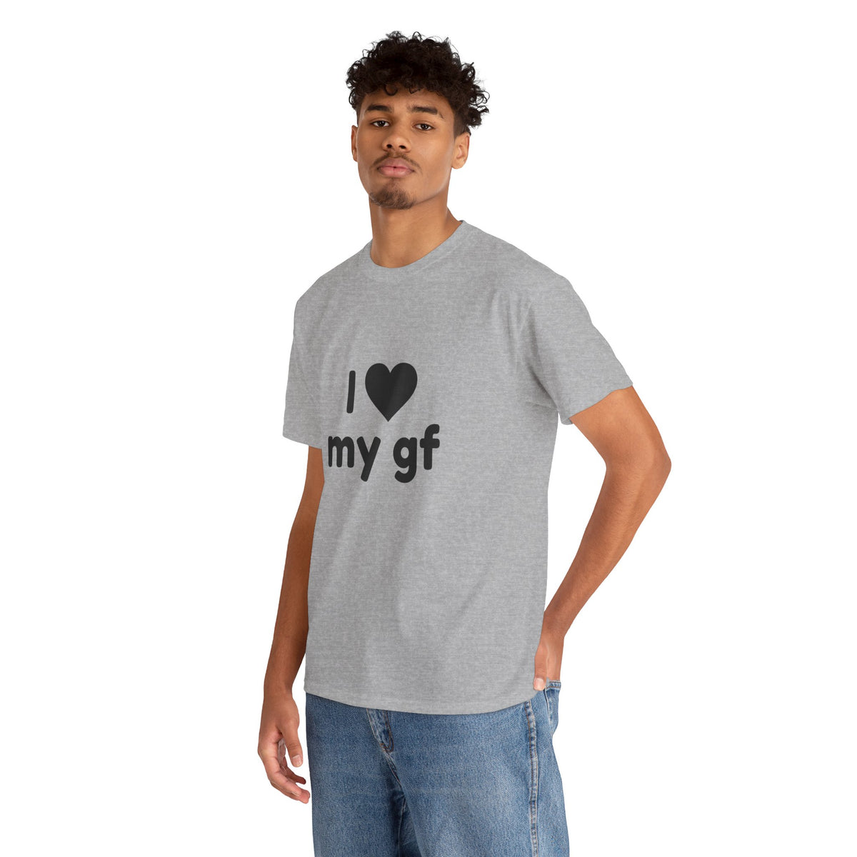 I Heart My Gf Tee — Cute Unisex Relationship T-Shirt for Girlfriend Love & Anniversary Gift