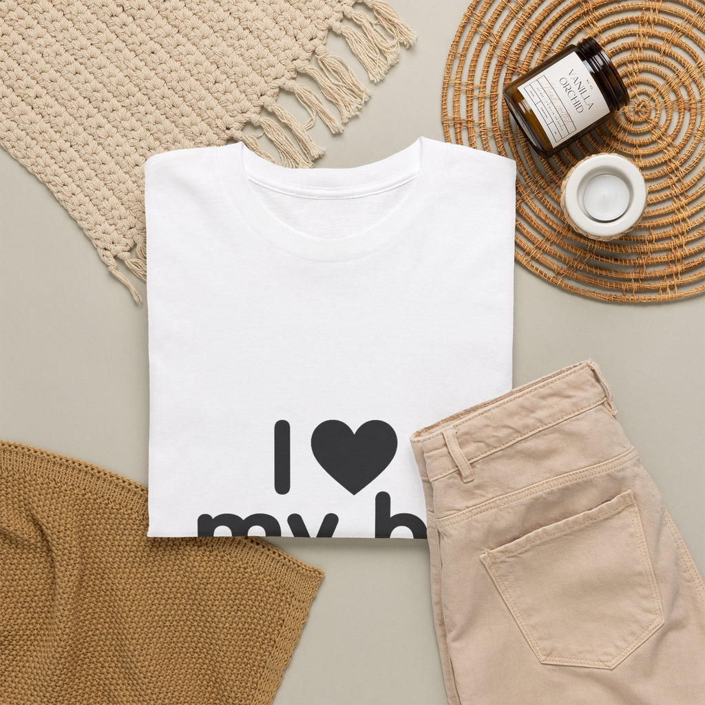 I Heart My Bf T-Shirt — Cute Romantic Tee for Girlfriend, Anniversary & Valentine’s Gift