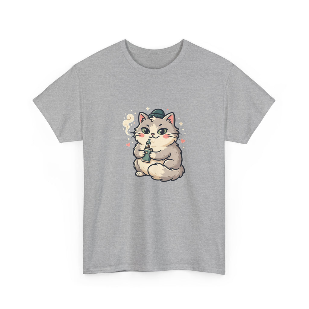 Cute Vaping Cat T-Shirt — Cute Good Luck Tee