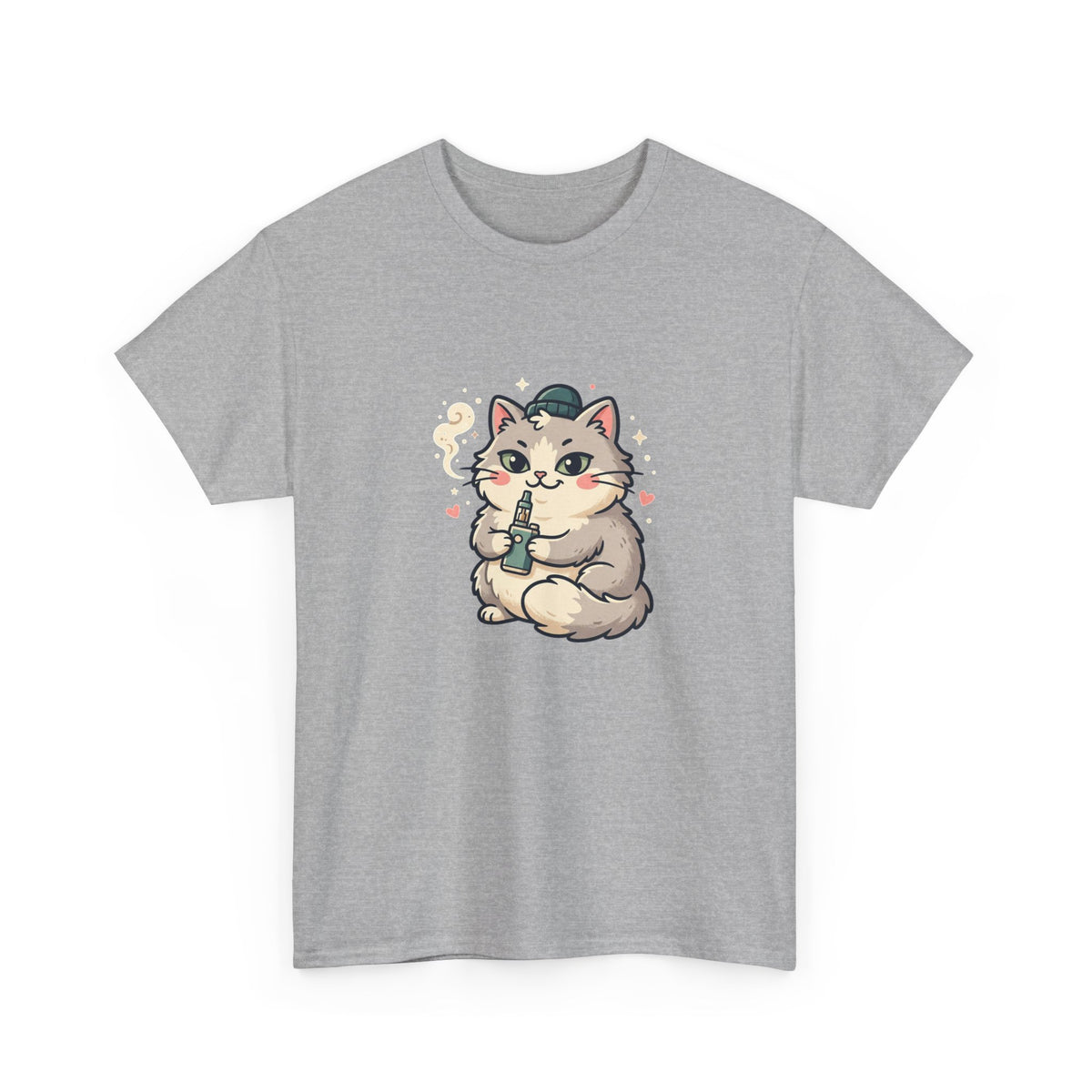 Cute Vaping Cat T-Shirt — Cute Good Luck Tee