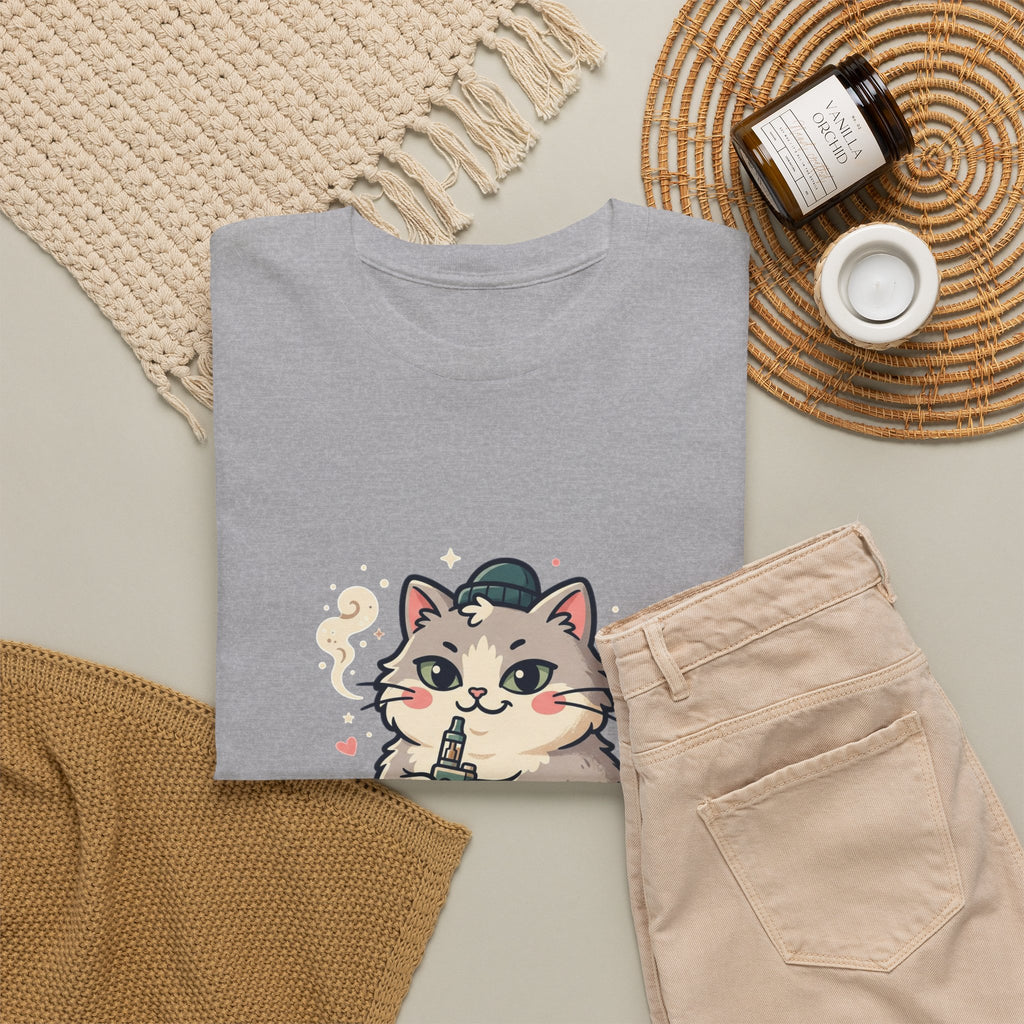 Cute Vaping Cat T-Shirt — Cute Good Luck Tee