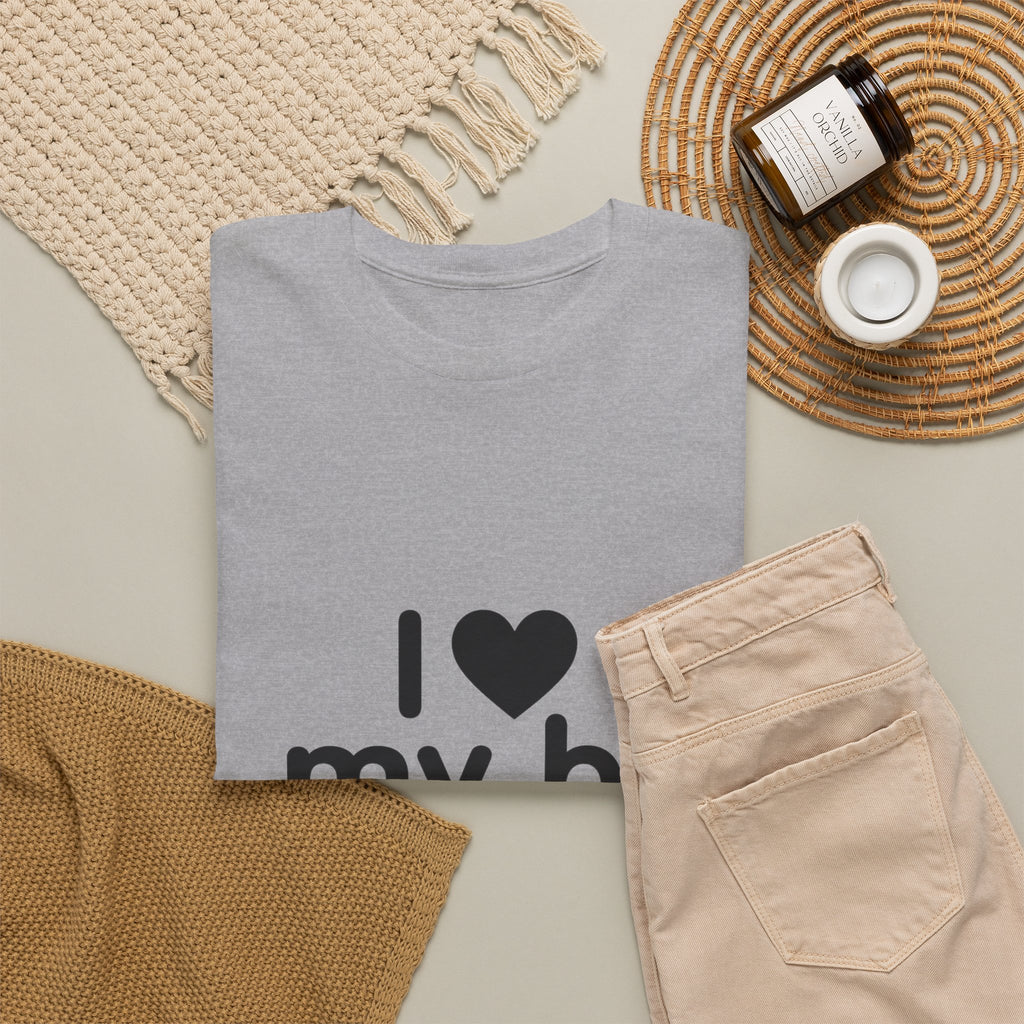I Heart My Bf T-Shirt — Cute Romantic Tee for Girlfriend, Anniversary & Valentine’s Gift