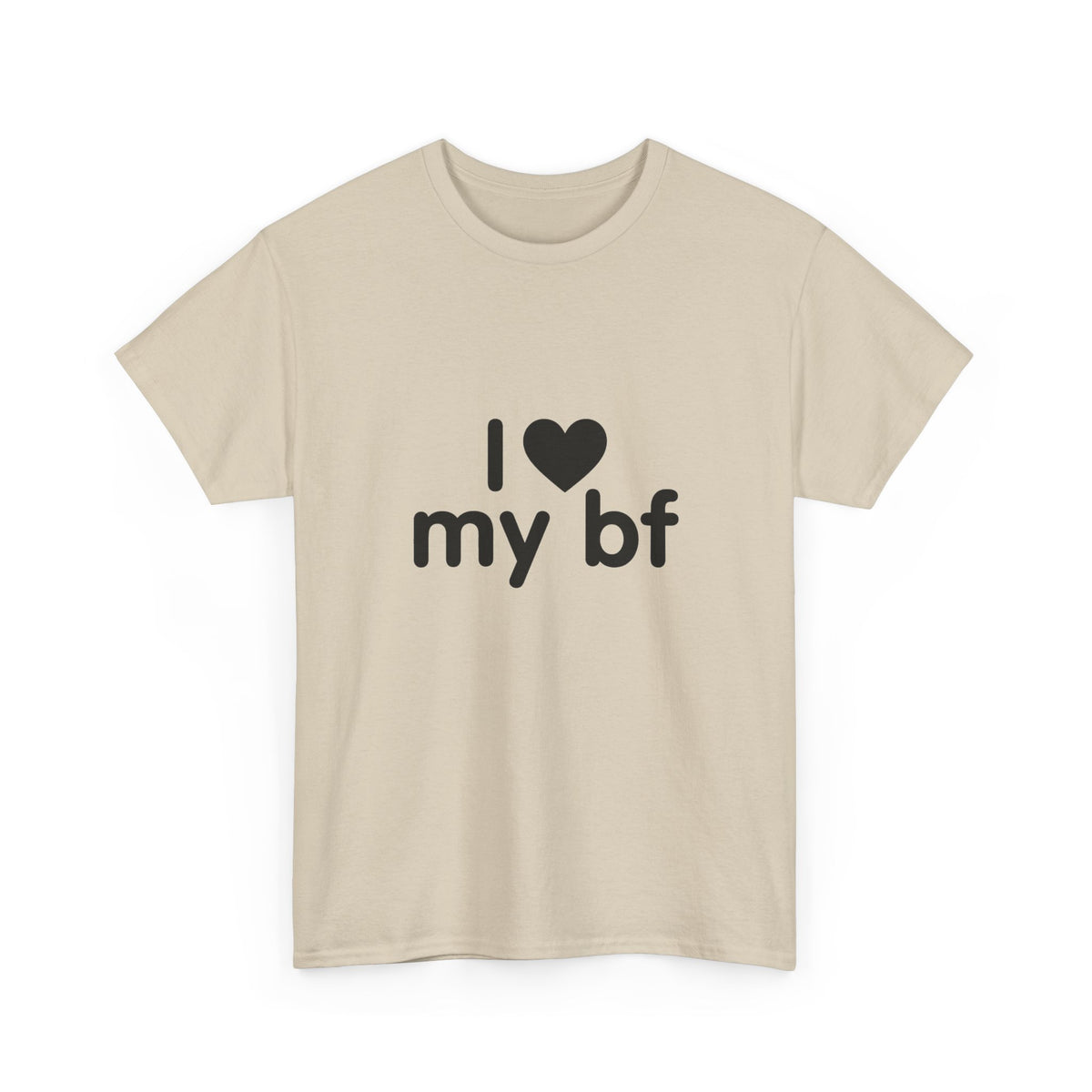 I Heart My Bf T-Shirt — Cute Romantic Tee for Girlfriend, Anniversary & Valentine’s Gift
