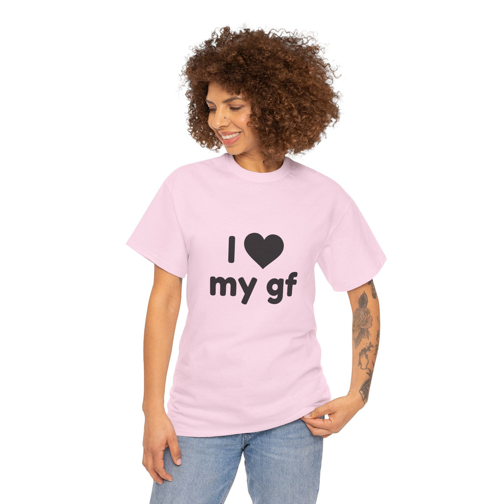 I Heart My Gf Tee — Cute Unisex Relationship T-Shirt for Girlfriend Love & Anniversary Gift