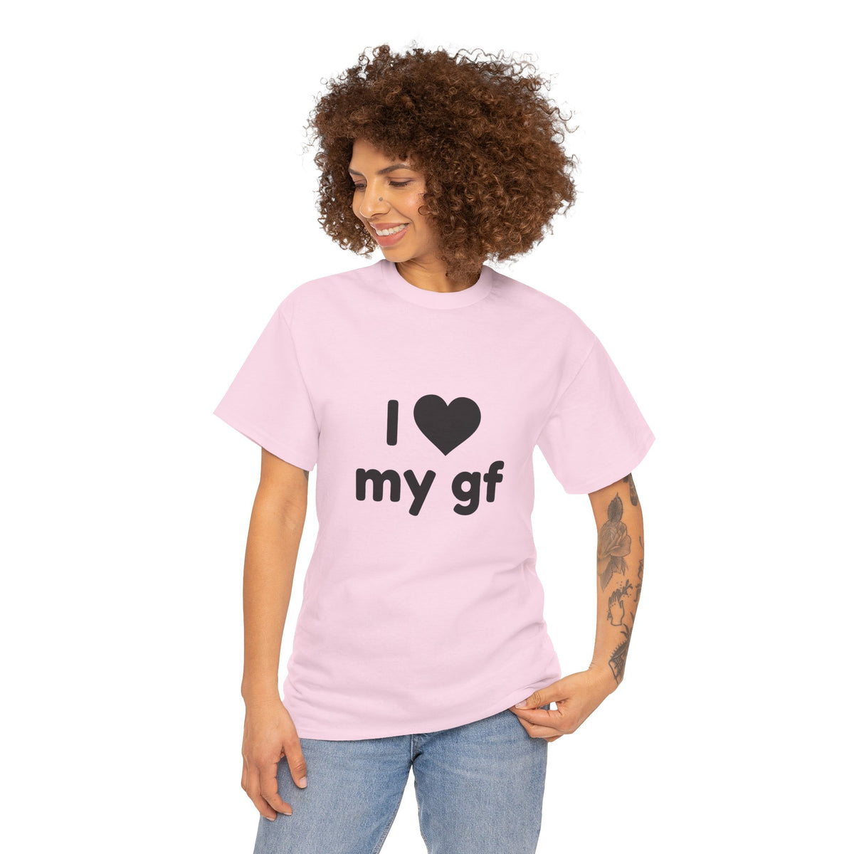 I Heart My Gf Tee — Cute Unisex Relationship T-Shirt for Girlfriend Love & Anniversary Gift