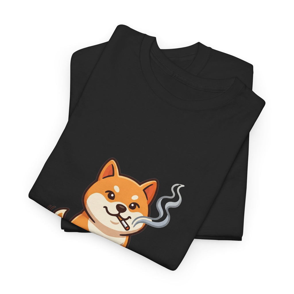 Shiba Inu Cartoon Tee — Cute Smiling Shiba Dog Graphic T-Shirt