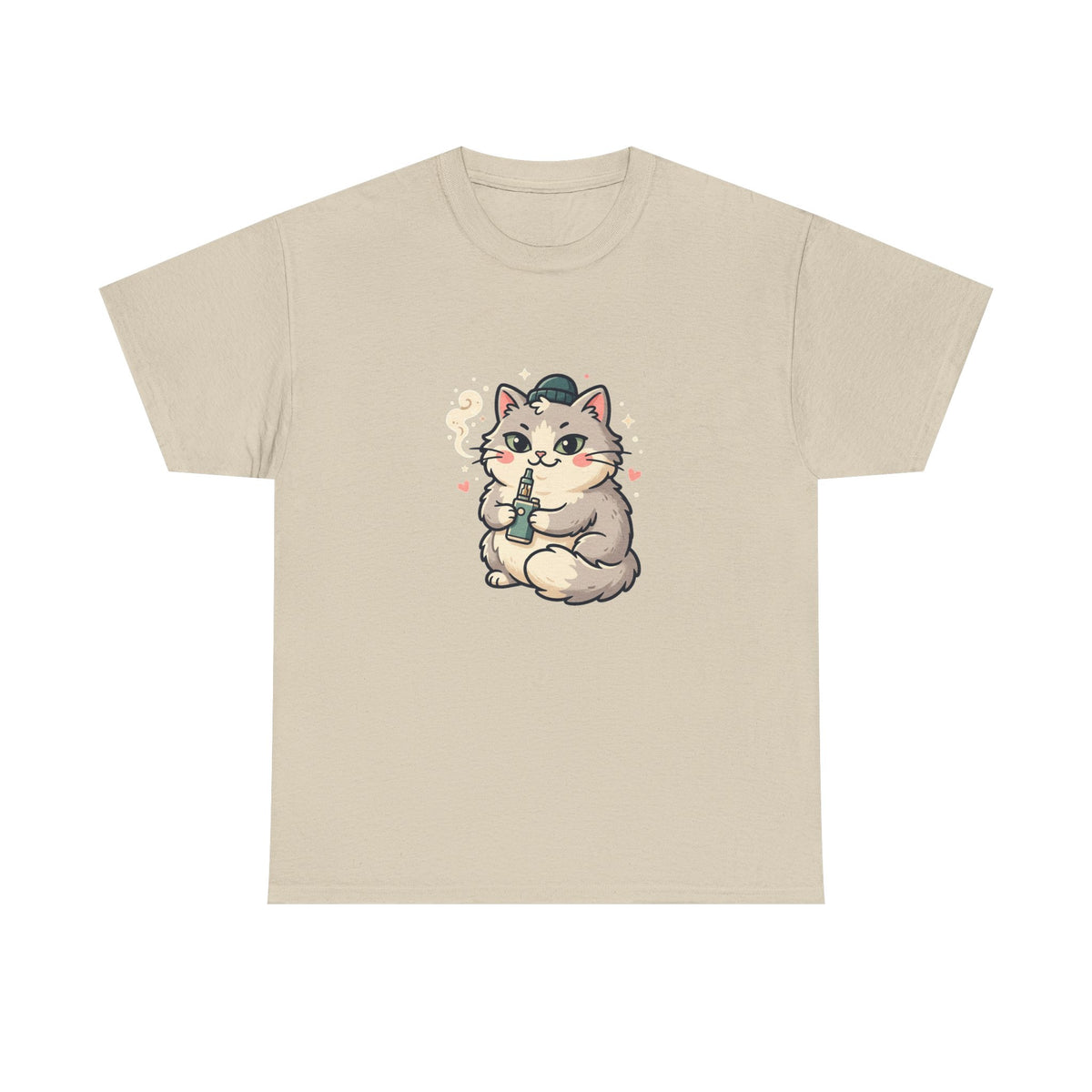 Cute Vaping Cat T-Shirt — Cute Good Luck Tee