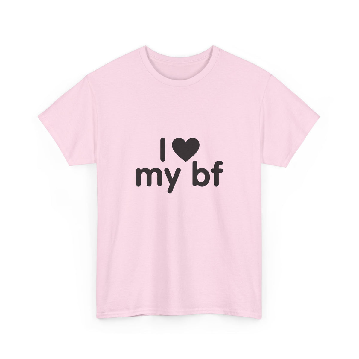 I Heart My Bf T-Shirt — Cute Romantic Tee for Girlfriend, Anniversary & Valentine’s Gift